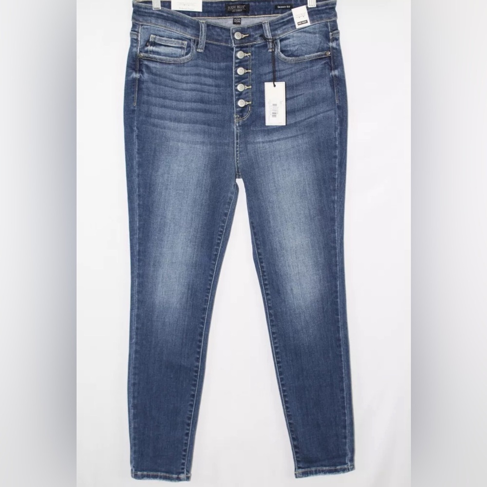 Judy Blue Skinny Fit Blue Denim Jeans Stretch JB82319MD Casual Women’s Size 26